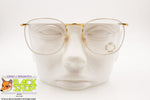 LOOK mod. 518 Vintage eyeglass frame golden & white rims, New Old Stock 1980s