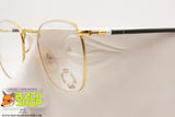 LOOK mod. 518 Vintage eyeglass frame golden & white rims, New Old Stock 1980s