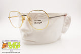 TRUSSARDI ACTION ATR 2 Vintage semi-round frame golden/yellow gunmetal, New Old Stock