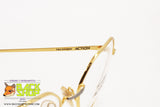 TRUSSARDI ACTION ATR 2 Vintage semi-round frame golden/yellow gunmetal, New Old Stock