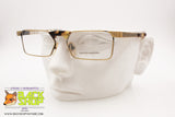 AUGUSTO VALENTINI mod. 230 Aged golden and havana Vintage frame glasses, New Old Stock 1980s