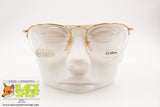 PIAVE OPTIK mod. M120 Golden vintage frame half rimmed, oval drop lenses, New Old Stock