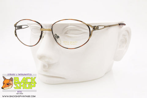 SUNOPTIC mod. 156A-N Oval eyeglass frame, golden aged & tortoise, New Old Stock