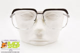 Vintage eyeglass frame browline mod. 9859 Silver & Brown, steel material, New Old Stock 1960s