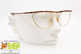 AZZARITI Vintage eyeglass frame oval flat top with dappled bar, New Old Stock 1980s