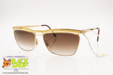 CRISTELLE mod. CR 155 made in Italy, Golden reflective sunglasses, Vintage New Old Stock 1990s