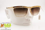 CRISTELLE mod. CR 155 made in Italy, Golden reflective sunglasses, Vintage New Old Stock 1990s