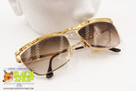 CRISTELLE mod. CR 155 made in Italy, Golden reflective sunglasses, Vintage New Old Stock 1990s