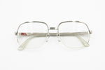 LOGO PARIS mod. 03 65, Vintage eyeglass frame half rimmed nylor squared, New Old Stock