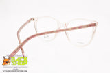 CLARK by TREVI COLISEUM mod. K1020 C.1 Vintage eyeglass frame women, soft pink translucent, New Old Stock