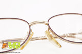 DESIL mod. CHIMERA Vintage eyeglass frame, oval women colored rims, 14kt Rolled gold, New Old Stock