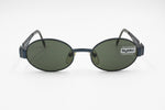 Byblos Vintage sunglasses NOS mod. 634-S 3177 oval shades, Electric blue color, New Old Stock