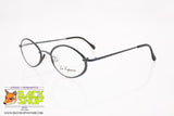LES COPAINS mod. LC 297 F06 Vintage women eyeglass frame, oval blue metallized, New Old Stock 1990s