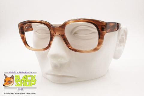 INDO mod. SORIA Thick semitransparent wayfarer frame, Vintage glasses frame, New Old Stock 1970s