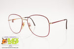 EQUIPE VISTA mod. Regina Round women eyeglass frame, Red cherry rims, New Old Stock 1980s