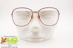 EQUIPE VISTA mod. Regina Round women eyeglass frame, Red cherry rims, New Old Stock 1980s