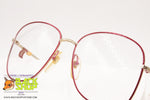 EQUIPE VISTA mod. Regina Round women eyeglass frame, Red cherry rims, New Old Stock 1980s