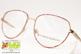 LINO VENEZIANI mod. LV 122-321 Ovalized women's eyeglass frame, salmon pink marmorized, New Old Stock