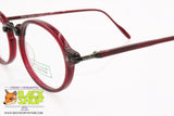 UNITED COLORS of BENETTON mod. NIMES 2 84/L Vintage eyeglass frame, red acetate oval rims, New Old Stock 1990s