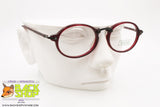 UNITED COLORS of BENETTON mod. NIMES 2 84/L Vintage eyeglass frame, red acetate oval rims, New Old Stock 1990s