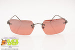 EMPORIO ARMANI mod. 163-S Squared Sunglasses, Rimless, New Old Stock