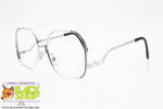 METAL OPTICS mod. 742, Vintage glasses frame steel, squared rims lower arms structure, New Old Stock 1970s