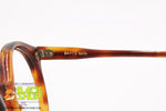 SAVIO OPTIK mod. PANTOS 3703, Vintage round keyhole eyeglass frame brown, acetate sheet, New Old Stock 1970s