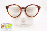 SAVIO OPTIK mod. PANTOS 3703, Vintage round keyhole eyeglass frame brown, acetate sheet, New Old Stock 1970s