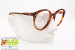 SAVIO OPTIK mod. PANTOS 3703, Vintage round keyhole eyeglass frame brown, acetate sheet, New Old Stock 1970s