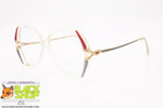 ESSENCE by INDO mod. 478 ROUGE MIST, Vintage women's eyeglass frame geometric, Frame Hong Kong, New Old Stock