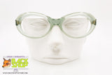 LIFE Vintage eyeglass frame women, sturdy acetate green, New Old Stock 1970s