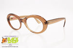 LIFE Vintage eyeglass frame women, sturdy acetate brown, New Old Stock 1970s