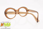 LIFE Vintage eyeglass frame women, sturdy acetate brown, New Old Stock 1970s