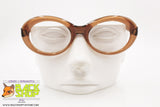 LIFE Vintage eyeglass frame women, sturdy acetate brown, New Old Stock 1970s