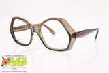 Vintage polygonal/pentagonal frame glasses women, acetate material, New Old Stock 1970s