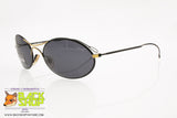 BLUE BAY by SAFILO mod. YUMA/S HU6, Vintage oval sunglasses, black & golden, New Old Stock 1990s