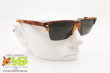 Vintage sunglasses, squared nylor lenses, brown dappled acetate, New Old Stock 1990s