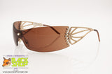 LUXURY Vintage mono lens women Sunglasses mask shape, full adorned, New Old Stock