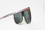 SAFILO sunglasses mask,  iridescent shield made in italy vintage retro 90s blue lenses futuristic style