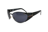 MISSONI sunglasses M 436 S wrapping mask oversize lenses , black acetate and metal adorned temples // New Old Stock