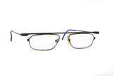 Unique designer eyeglasses FREESTYLE by ARGENTA mod. 749 , black & raibow details, rare and dope// NOS 80s Deadstock