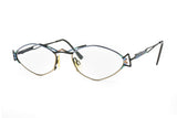 Moder design Space age oval eyeglasses // vintage futuristic frame 1990s // rare eyeglasses