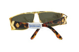 Von Furstenberg flat top sunglasses mask shape deadstock Gold & Brown tortoise // vintage New Old Stock 1980s with tag