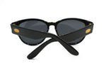 Von Furstenberg sunglasses mod. MF 16 oversize wayfarer cat eye for Woman Ladies // Black acetate e Gold // Vintage Nos 1990s