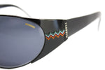 MISSONI sunglasses M 436 S wrapping mask oversize lenses , black acetate and metal adorned temples // New Old Stock