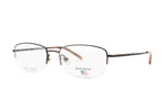 WOOLRICH titanium non allergenic mod. 8836 rectangular eyewear prescriptive lenses half rimmed // smart casual style, office eyewear // NOS