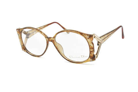 Christian dior mod. 2574 NOS 80s collectable antique Germany spectacles inspired vintage steampunk frame eyewear , Demostrative lenses