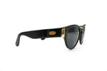 Von Furstenberg sunglasses mod. MF 16 oversize wayfarer cat eye for Woman Ladies // Black acetate e Gold // Vintage Nos 1990s