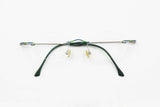 Rimless reading glasses ROCCO made in Germany  // vintage late 80s, fine quality vintage