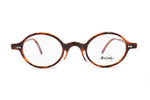 Vintage italian eyewear STING mod. 6079 round pantos brown dappled acetate // lightweight and flexible // New Old Stock